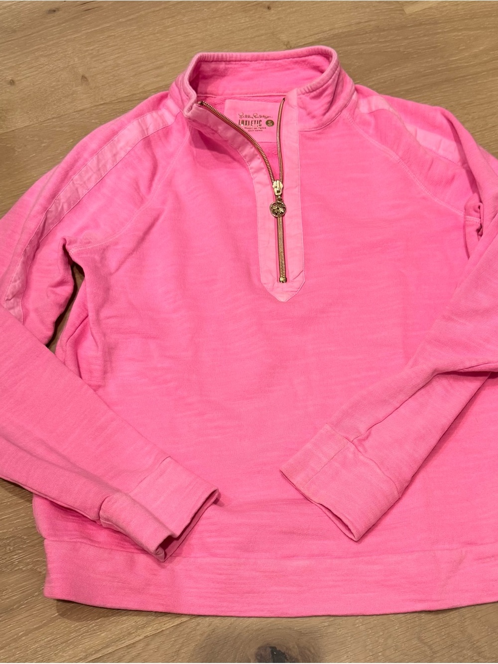 Lilly Pulitzer Hot Pink Quarter-Zip Pullover